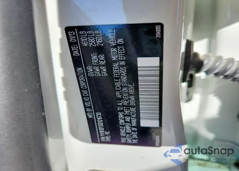 2013 Volvo S60 T5 z USA, uszkodzony, nr VIN YV1612FS0D1216730